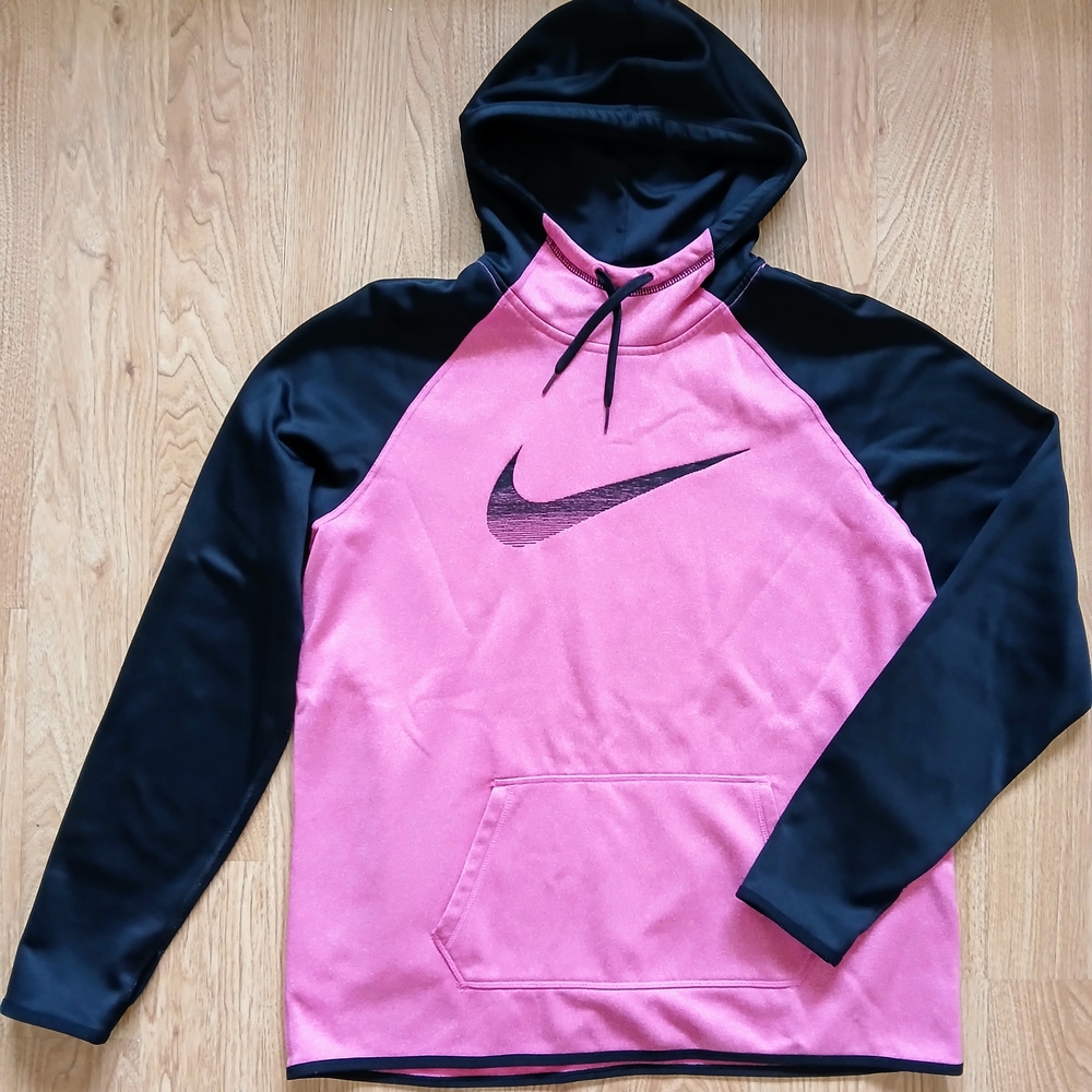 Nike Pink and Black Hoodie